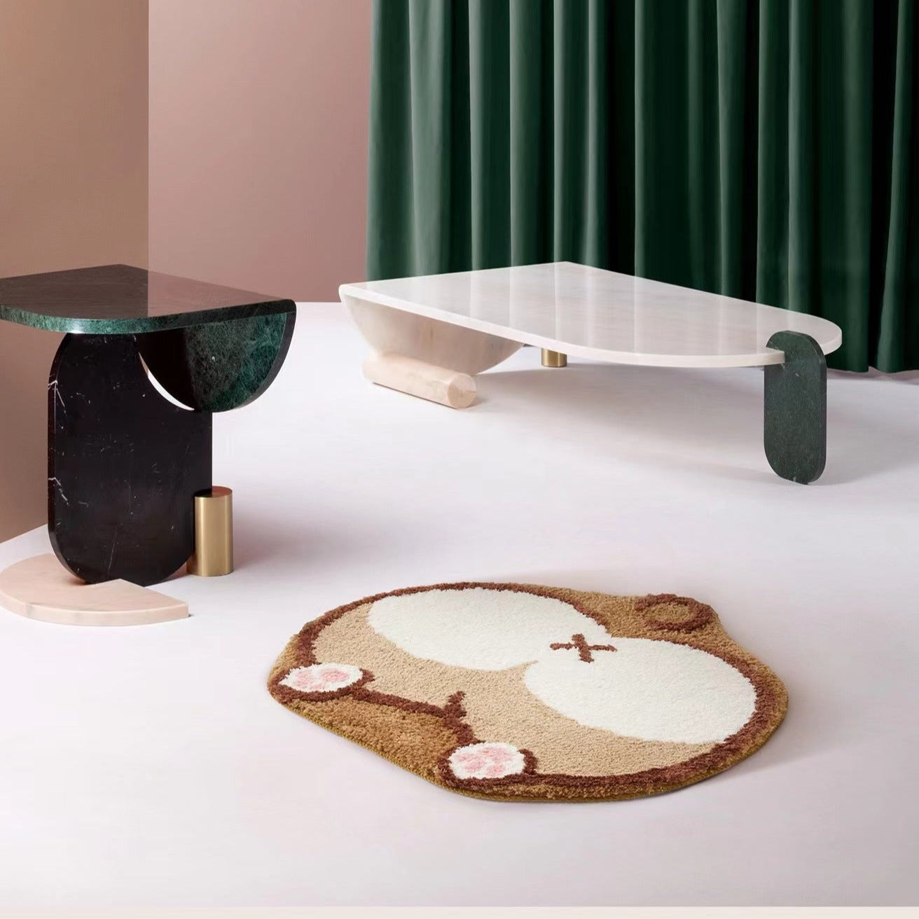 corgi Smile Rug