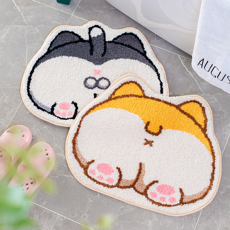 Corgi Booty Rug