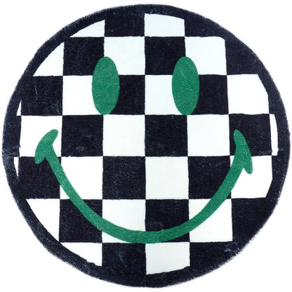 Waffle smiley Round Rug