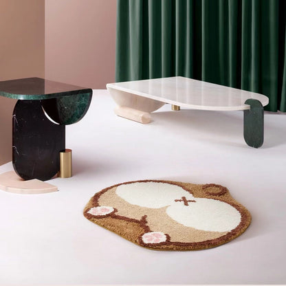 corgi butt rug