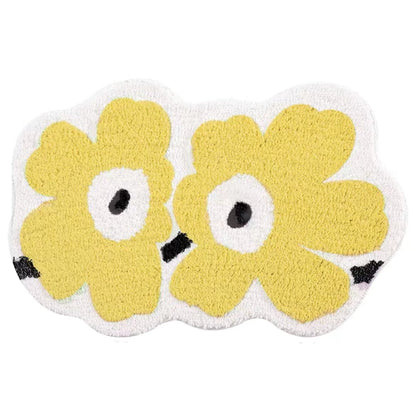 Yellow  flowers outdoor Rug