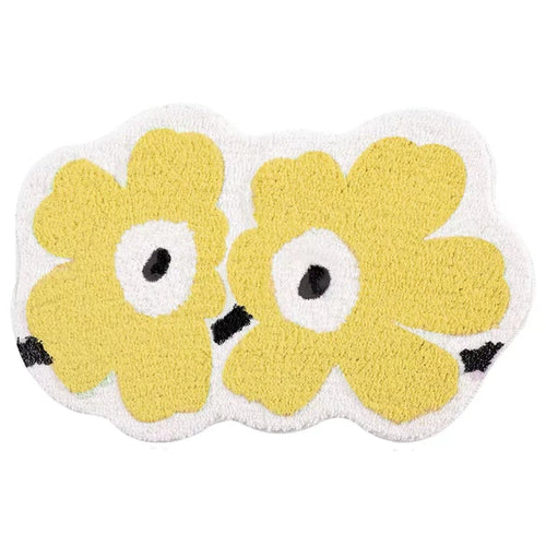 Yellow  flowers outdoor Rug